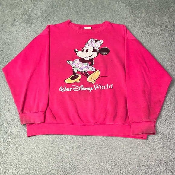 Vintage Pink Minnie Mouse Crewneck - Picture 2 of 7